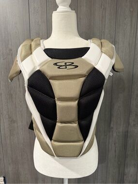 Boombah women’s catchers Pro Chest Protector Vest - Gold and Black